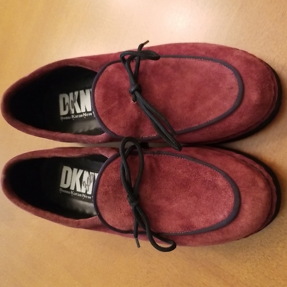 DKNY Donna Karan Vintage Handcrafted Suede Wedges Creepers - Picture 1 of 10